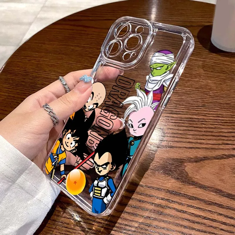 

Dragon Ball Anime Popular For Apple iPhone 17 16 15 14 13 12 11 Air Pro Max Plus Mini Transparent Soft Phone Case