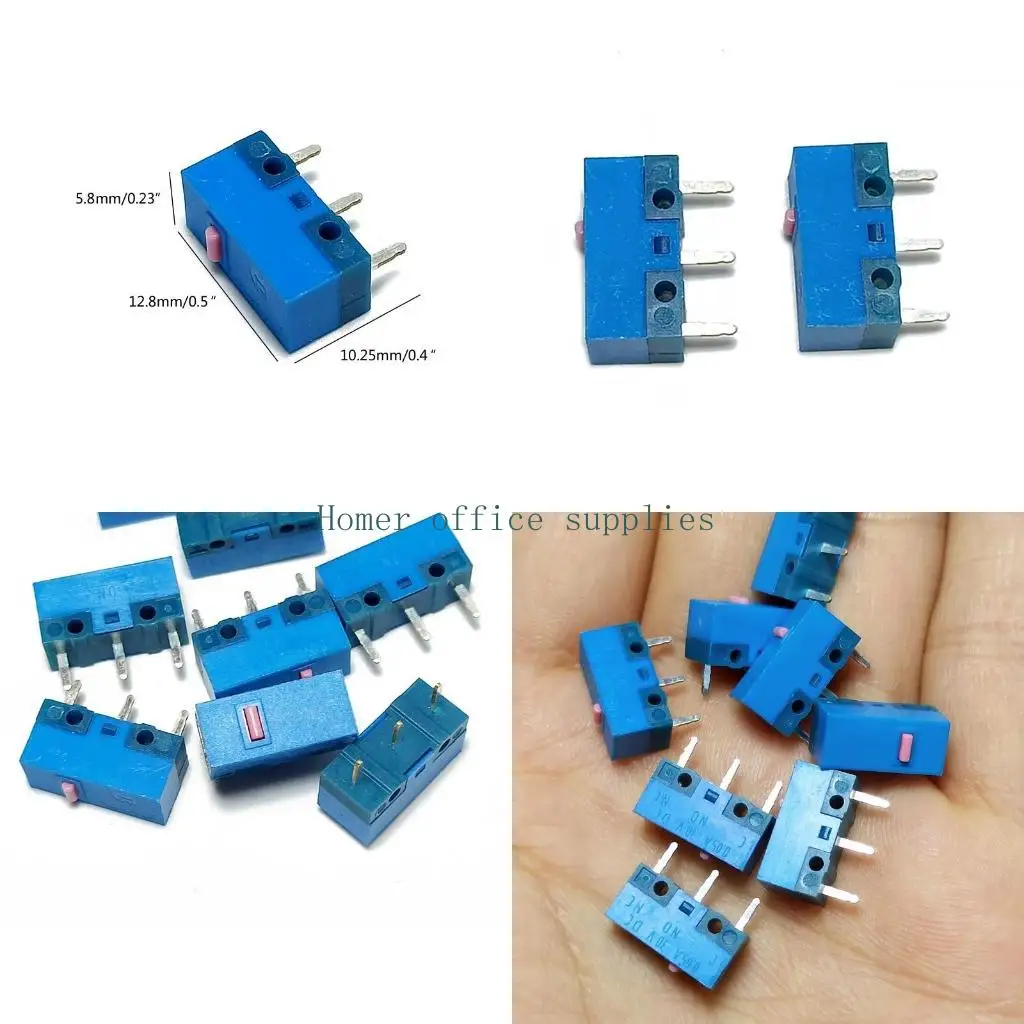 K43B 2Pcs HUANO Micro Switch Pink Dot 0.74N Microswitch Switches for Gaming Mouse