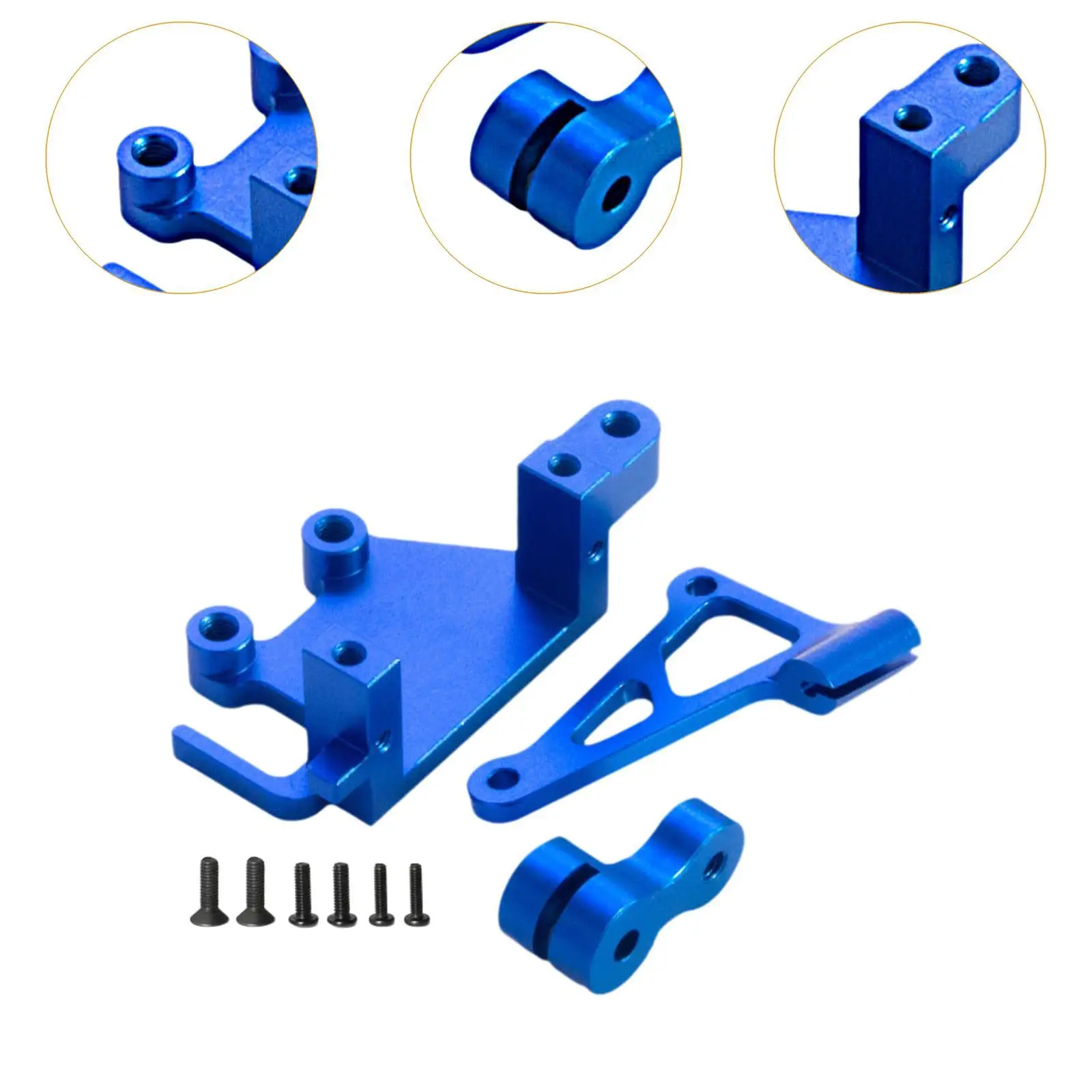 Kit de suporte servo de suspensão de bicicleta de sujeira RC fácil para Losi 1/4 Promoto-MX