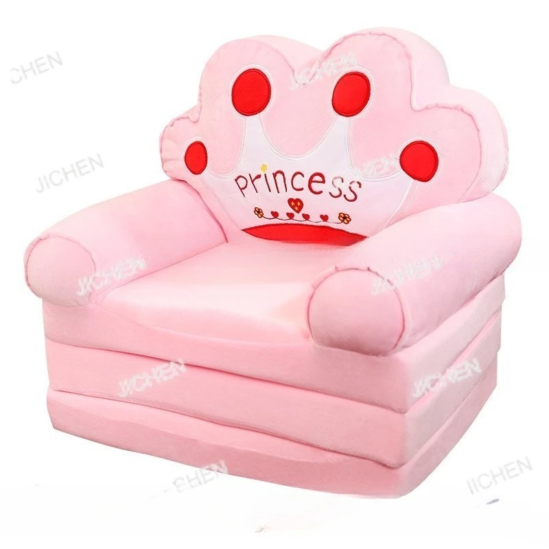 

JC Customizable Kids Cute Cartoon Folding Little Sofa Girl Princess Baby Toddler Reading Area Tatami Lazy Chair Stool Children's