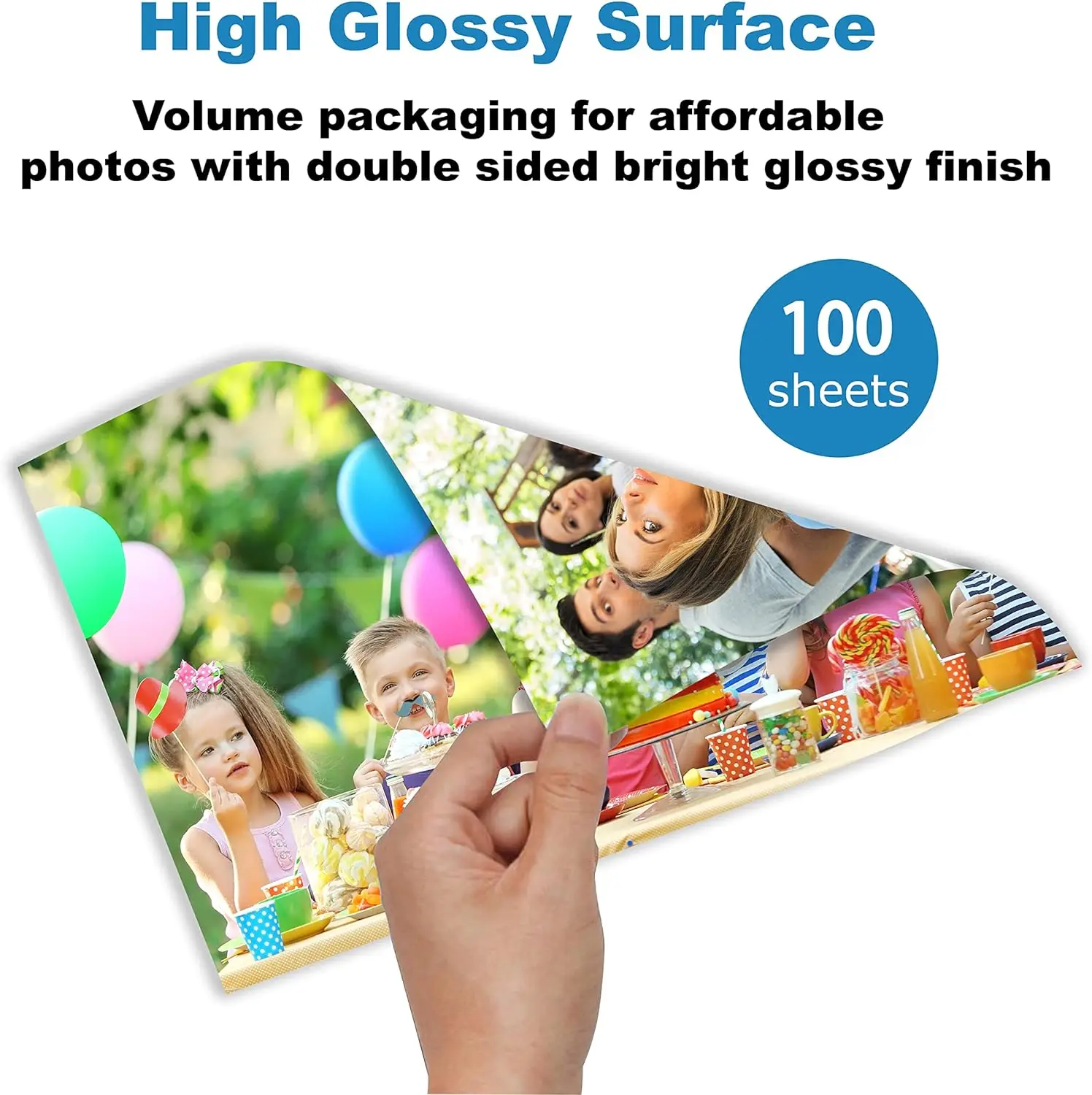 ESHANG DOUBLE Sided A4 120/140/160/180/200G  50sheets Glossy Photo Paper High Gloss Quick Dry for Canon Epson Inkjet Printer