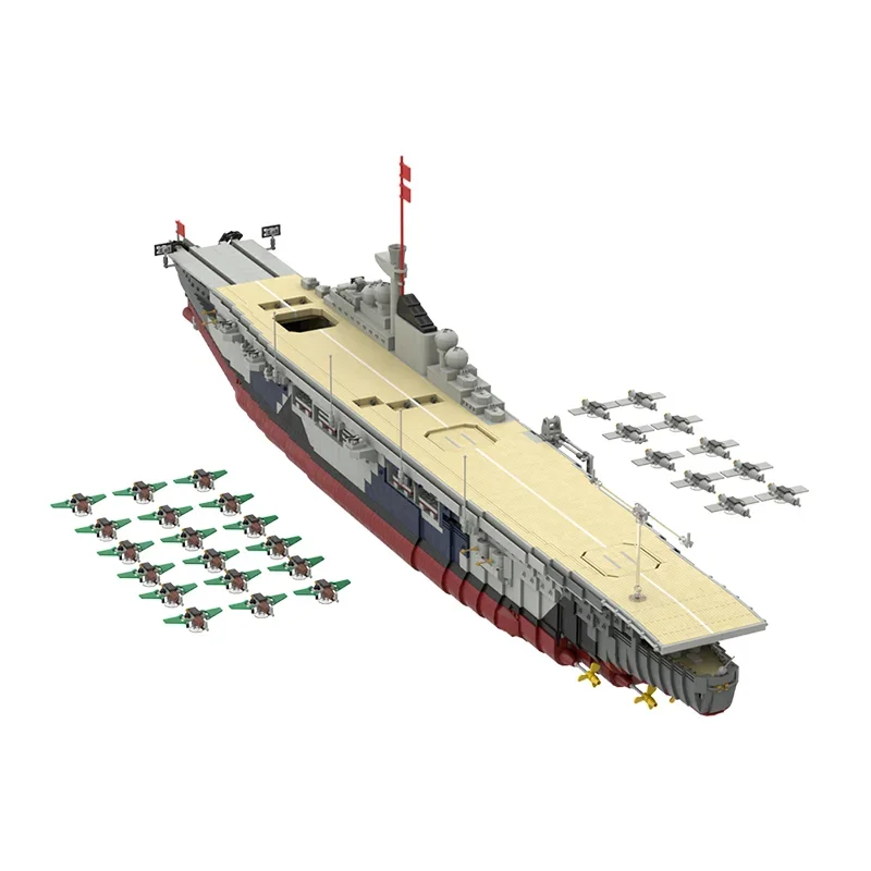 MOC Grafs Zeppelinbys Naboos Building Block Set Military Aircraft Carrier Brick Model Transport Ship Building Block Toy for Kids