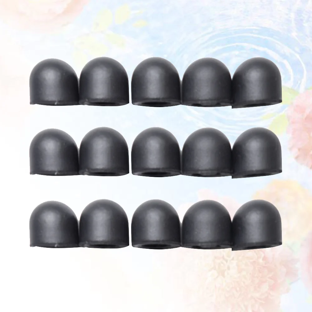 

20pcs Mute Silicone Replacement Tip Case Cover Skin for Touch Pencil Stylus Touchscreen Pen (Black)