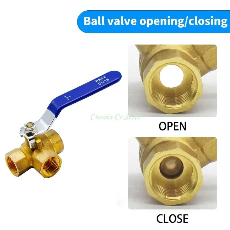 X90F T 3 Way Industrial Ball Valves Upgrades Multi Port Brass Ball Valves 3 Type