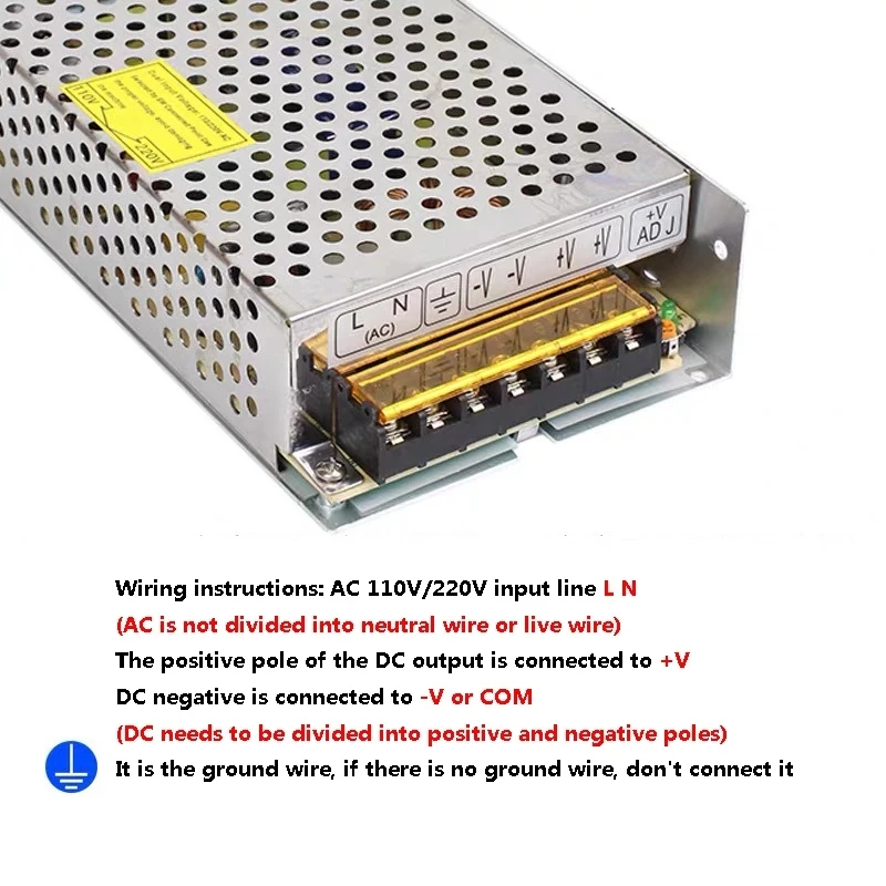 Schaltnetzteil AC 110 V 220 V zu DC 12 Volt 5 V 24 V 5 A 10 A 15 A 20 A 25 A 30 A 50 A 500 W 600 W LED-Streifenlichter Transformatoren SMPS – Detail 4