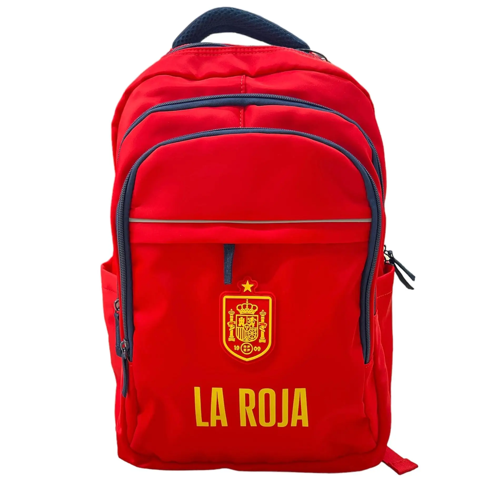 Spain world backpack the red Spanish soccer team 30x48x22 cm, school use, soccer and anniversary gifts. Official Product