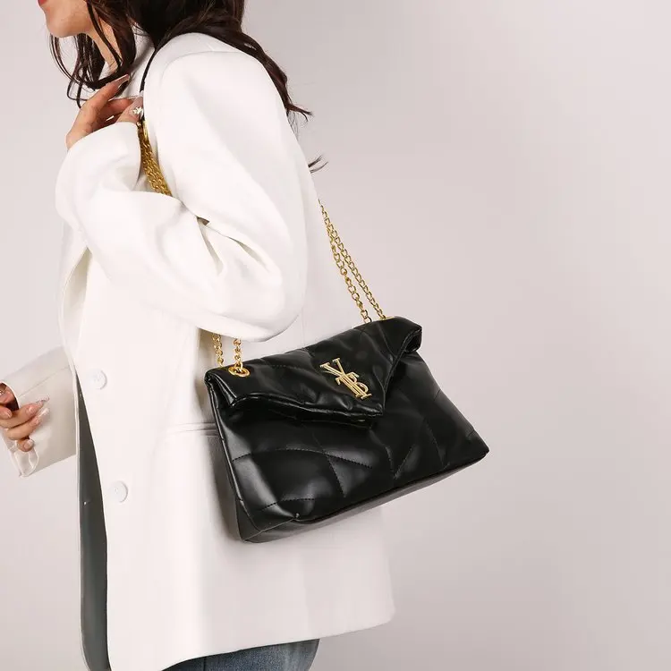 

New Black Niche Women Tote Bag Large Capacity Commute Top Handle Shoulder High-End Bag