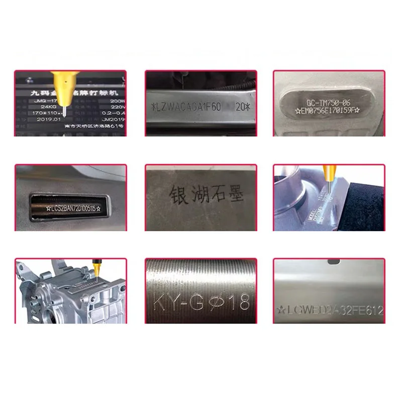 1950 Portable Metal Pneumatic Dot Peen Marking Machine For VIN Code(100*20mm) Frame chassis number Useful