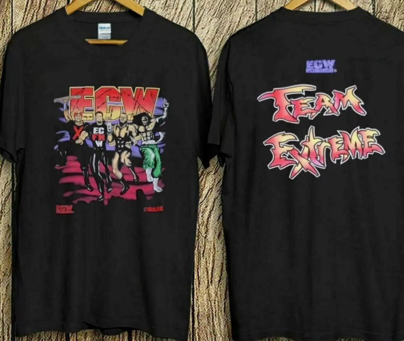 Camiseta extrema del Equipo Ecw, nueva reimpresión