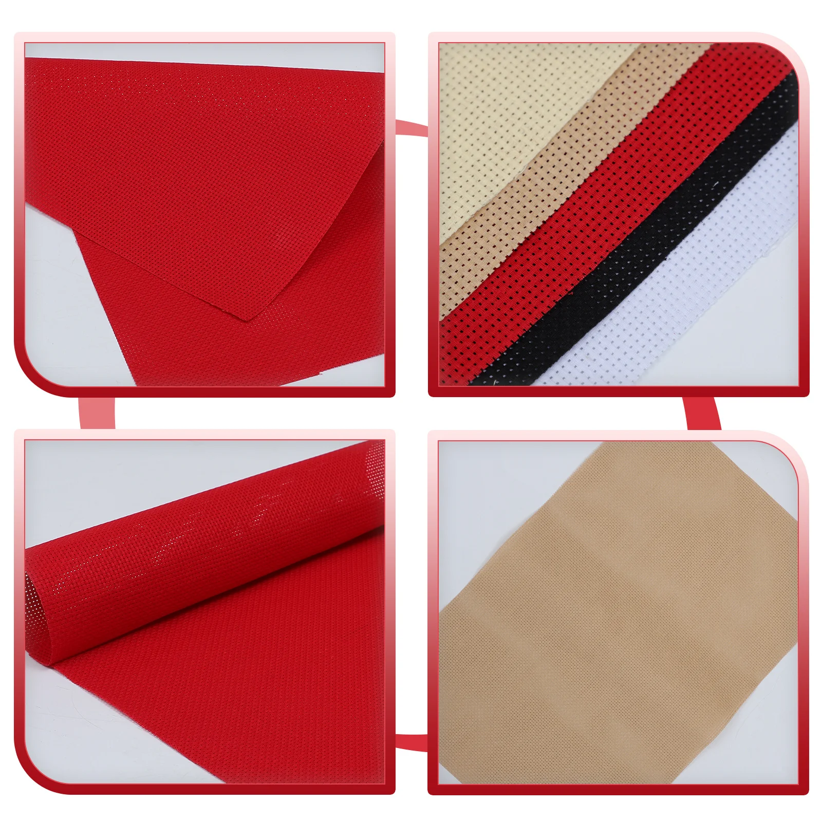 

5pcs Cross Stitch Cotton Cloth Washable Reusable Embroidery Fabric For Garments Craft Handbag Wallet Table Needlework Project