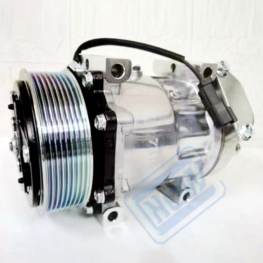 NEW Sanden 7H15 SD7H15 8202 8203 Auto Car AC A/C Compressor For JCB Telescopic handler TM Series 320 08562 32008562