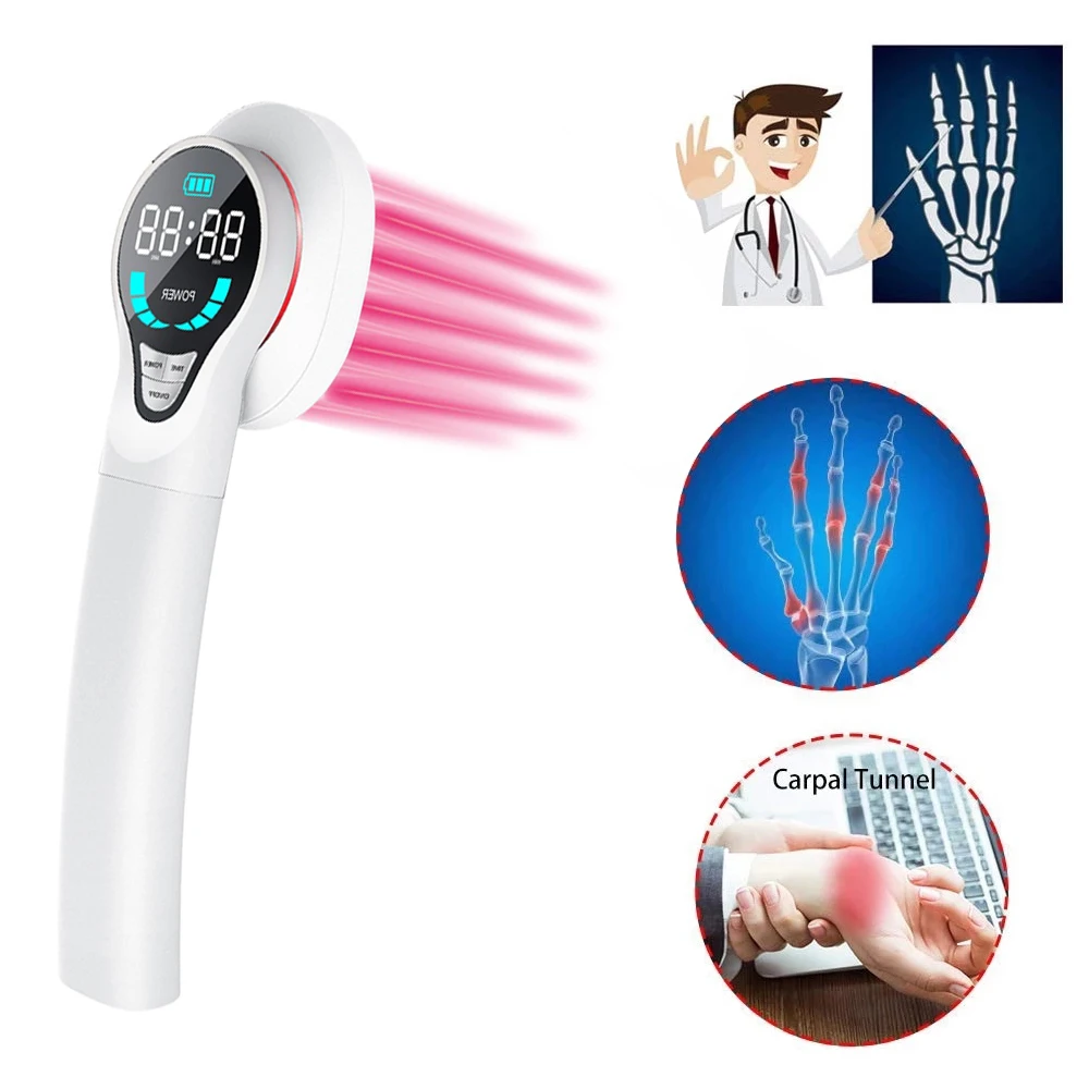 Cold Laser LLLT 808nm Diode Laser Treatment Osteoarthritis and Neuropathy Pain Relief Arthritic Pain Reliever