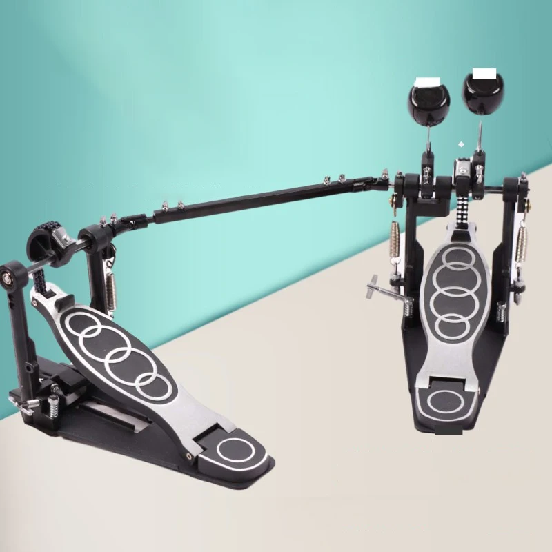 Drum Double Hammer Zinc-aluminium Pedal Jazz Double Chain CAM Bottom Drums Pedal Professional Percussion Instruments Accessories