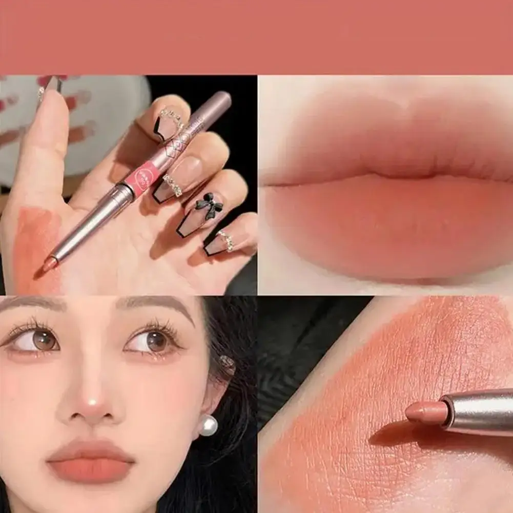 6 Colors Rotating Lip Liner Lipstick Pen Waterproof Lip Contouring Lipliner Pencil Lip Long-lasting Liner Lip Makeup Tint M G6P8