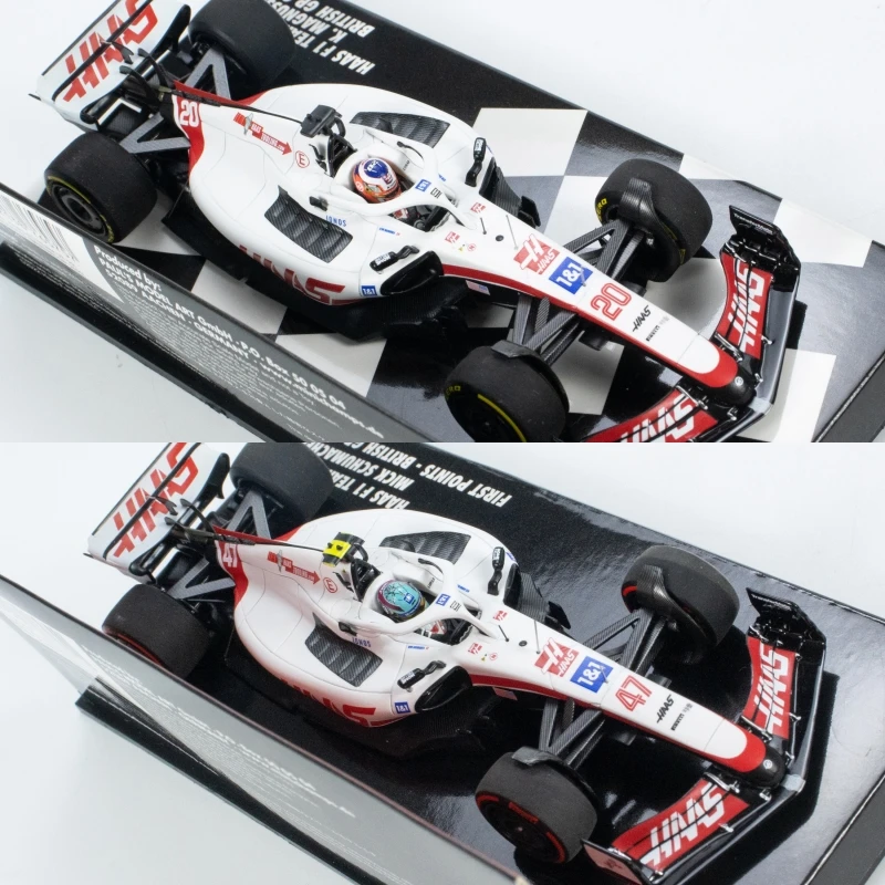 MINICHAMPS 1:43 HAAS F1 TEAM VF-22 KEVIN MAGNUSSEN / MICK SCHUMACHER FIRST POINTS BRITISH GP Resin Model Car