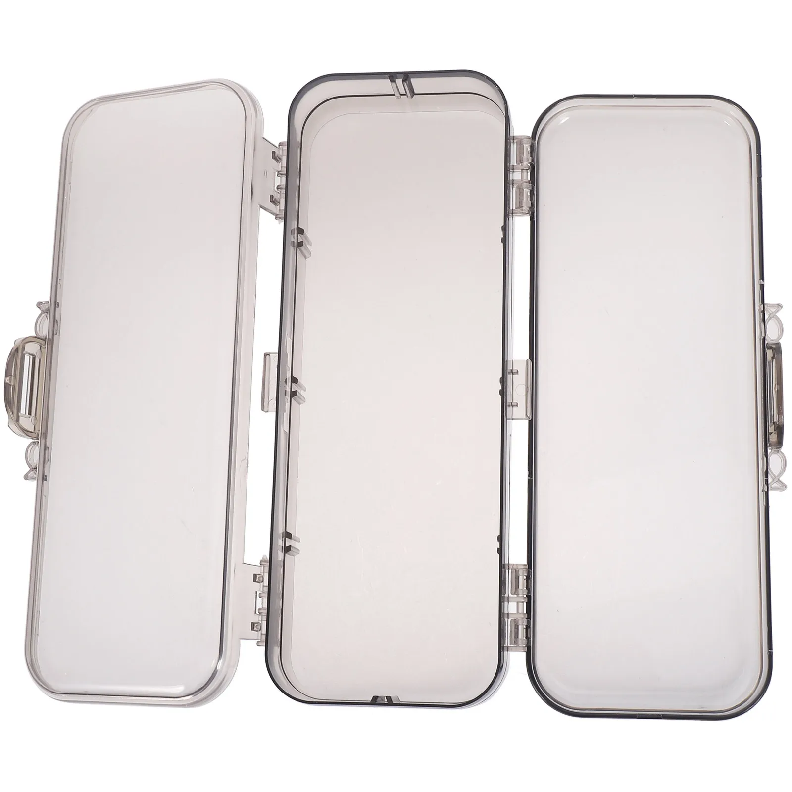 Sturdy ABS Pencil Case Small Plastic Stationery Box for Pens Pencils Erasers Sharpeners Cosmetics Jewelry Keys Clutter