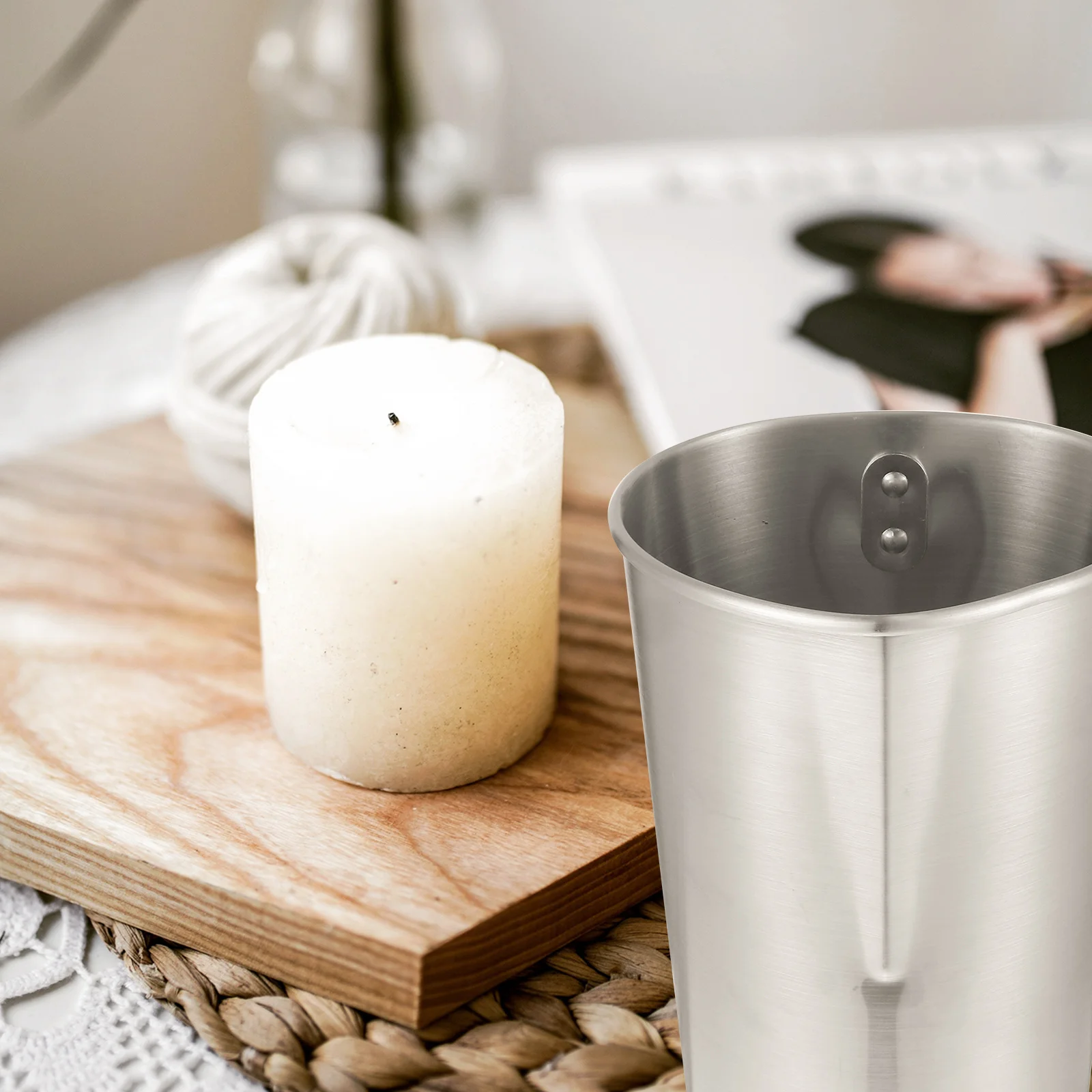 

Melting Pot for Making DIY Wax Melt Cup Accessories Pitcher Container Wax Melting Tool 20.7x16.5x15 cm