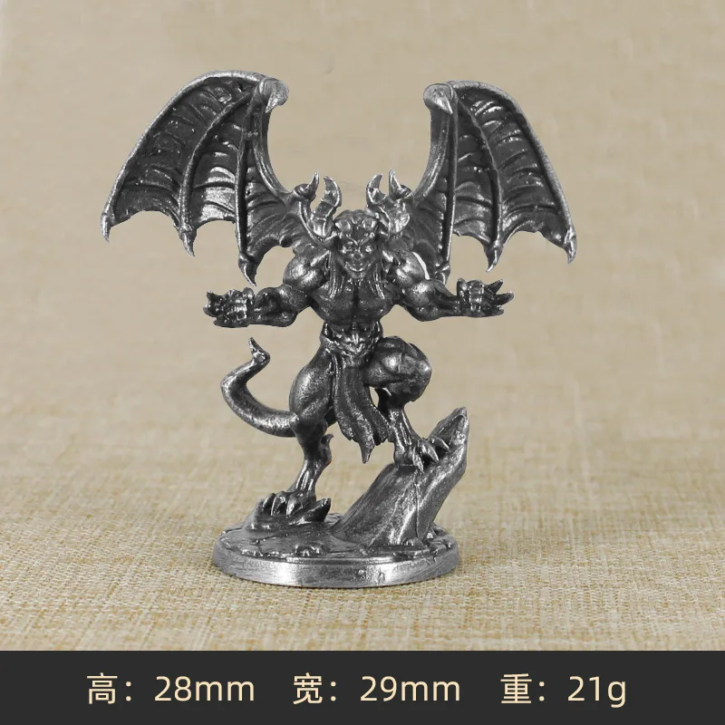 Dark Deep Little Soldier Seria Figurki akcji Elementy gry planszowej Wojskowe miniaturowe ozdoby Akcesoria Metalowa kreatywna figurka
