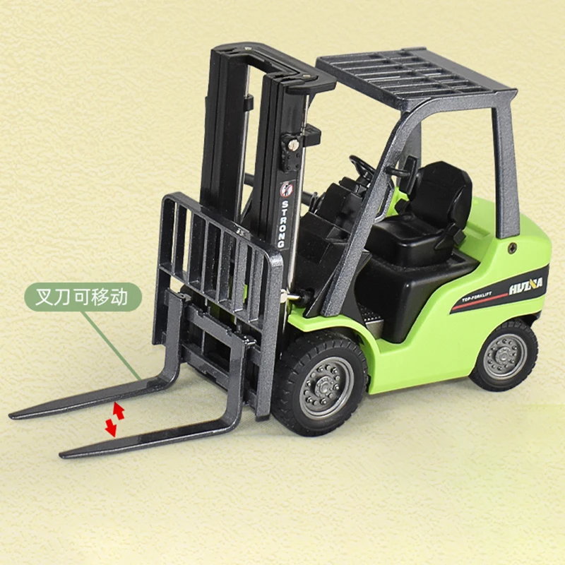 Diecast 1/50 Size Forklift Model Car Alloy Truck Car Model Lifting Stacker Toys for Boys Collection Display Original Box