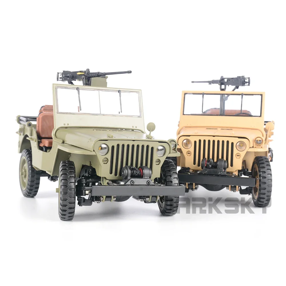 HG4-58 Willys 1/14 RC Electric Remote Control Model RC Car MINI Simulation Military Truck Military Truck Toy for Adults Kids