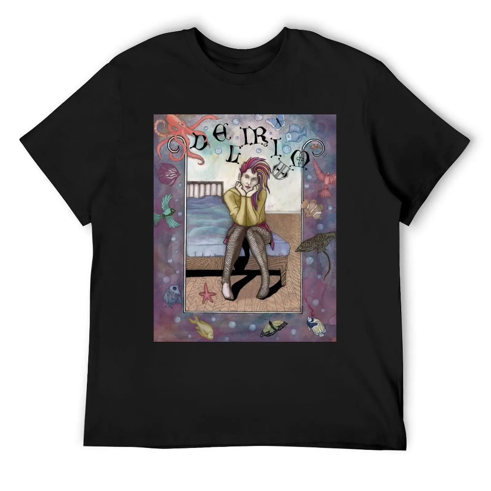 

Delirium T-Shirt anime quick drying designer shirts plus size men clothing