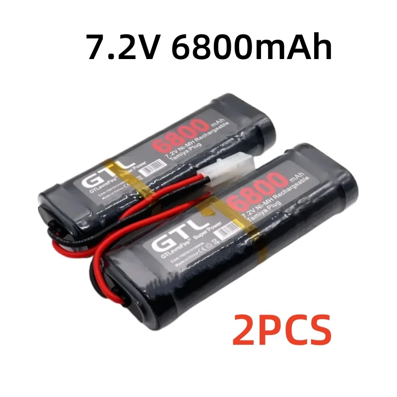 7.2VBattery 6800mah NiMH Vervanging RC Batterij voor RC Speelgoed Raceauto's Boot Vliegtuigen 7.2v Ni-Mh Baterias met Tamiya Connector