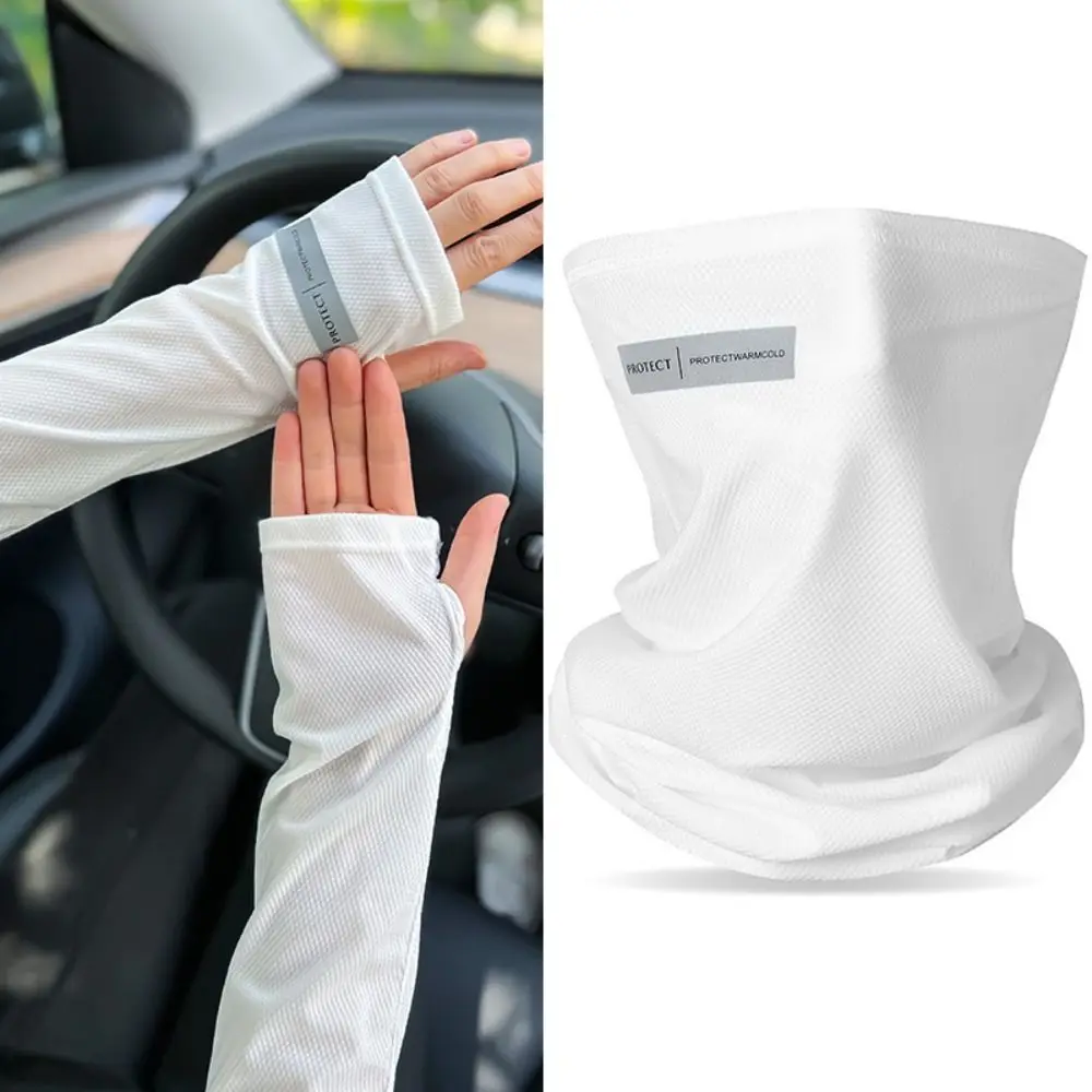 Guantes de manga suaves resistentes a los rayos UV, finos, transpirables, con mangas de hielo, protección UV versátil, mangas de mano sueltas para ciclismo