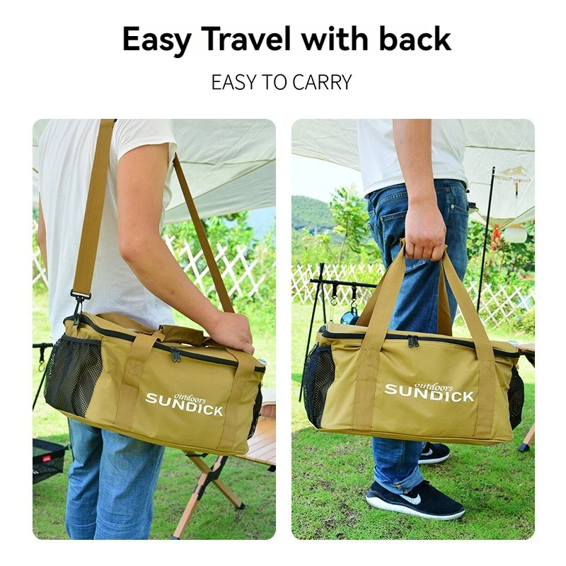 Outdoor Picnic Bag Waterproof Camping Travel Organizer Bag Thermal Cooler Lunch Box Portable Food Large Capacity Storage Handbag