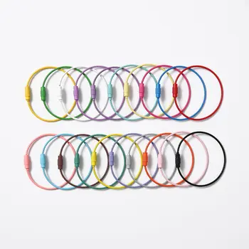 10個/包 1.5x155mm 不鏽鋼纜繩環螺絲鎖扣小工具環鑰匙圈鑰匙圈鑰匙圈標籤繩飾品配件 10 最佳銷售 鑰匙環 - №4