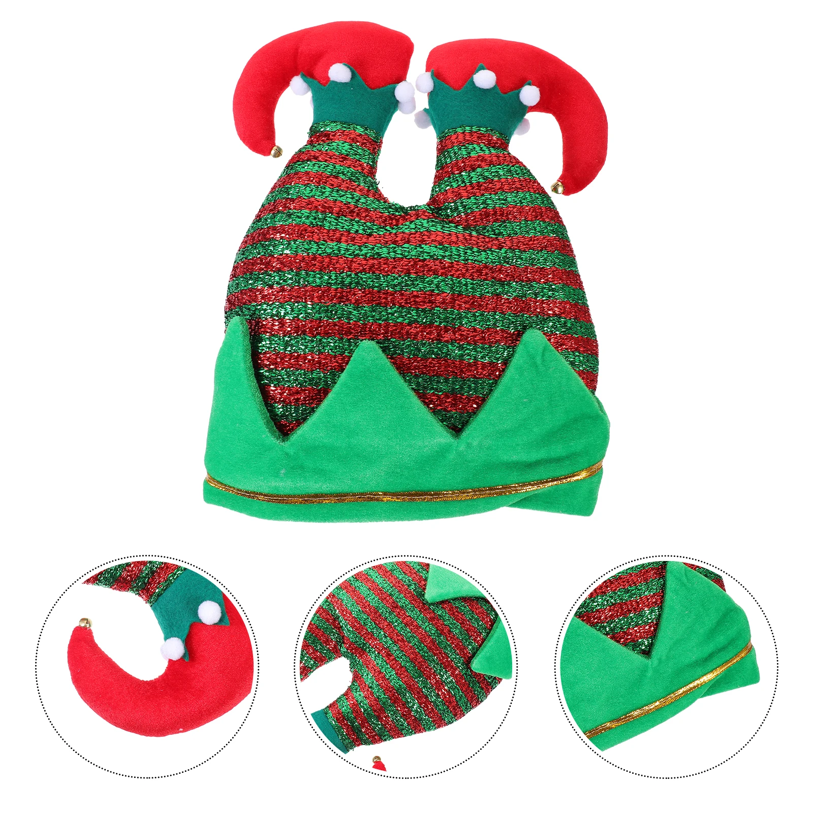 

1pc Christmas Pants Funny Santa Hat For Adults Party Favor Costume Accessory Warm Cozy Cap Creative Decoration Xmas Party