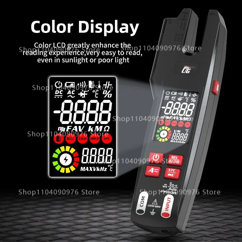 U6X ammeter U-type infrared temperature measurement multimeter AC and DC clamp meter 600A