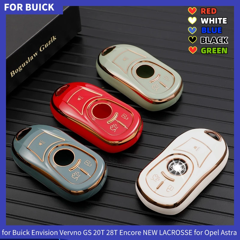 TPU Car Key Fob Cover Case Holder for Buick Envision Vervno GS 20T 28T Encore NEW LACROSSE for Opel Astra K Keychain Accessories