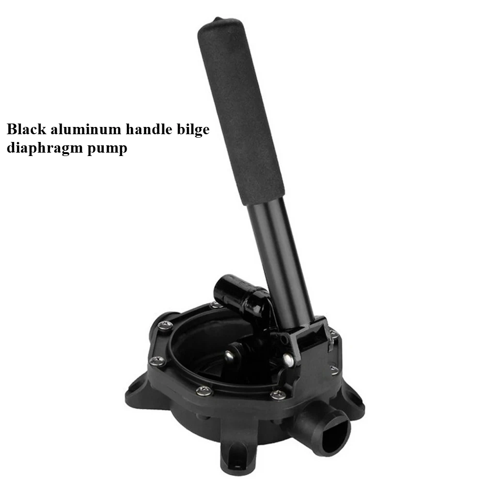 

Морской трюмный насос с черной алюминиевой ручкой, ручной мембранный тип для удаления воды