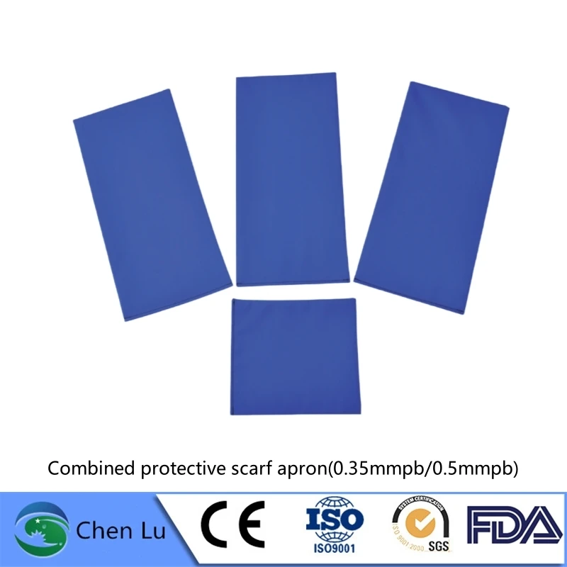 

0.35mmPb/0.5mmPb Lead Equivalent X-ray Gamma ray Protective Scarf Set, Multifunctional Radiation Shielding for Medical & Dental
