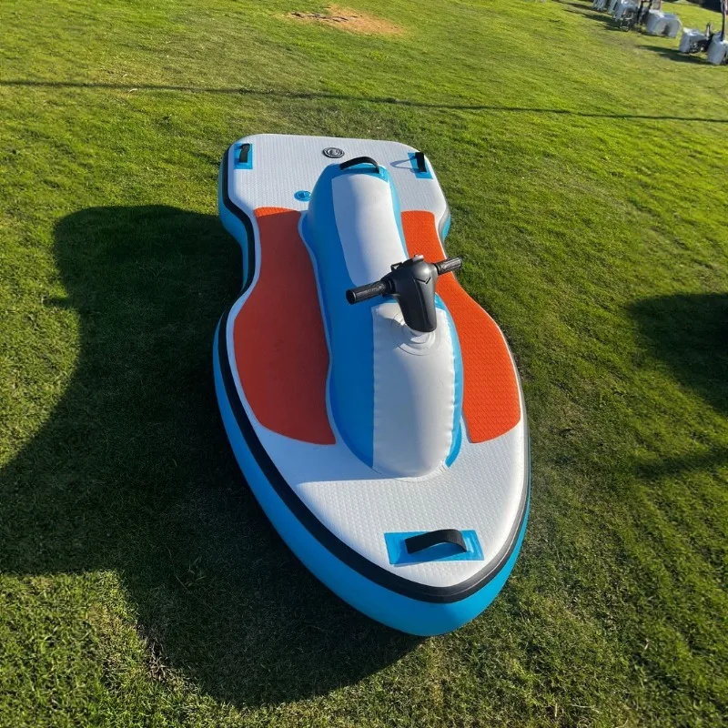 

Water inflatable jet ski with electric brushed material thickened wear-resistant super buoyancy Underwater thruster assistance