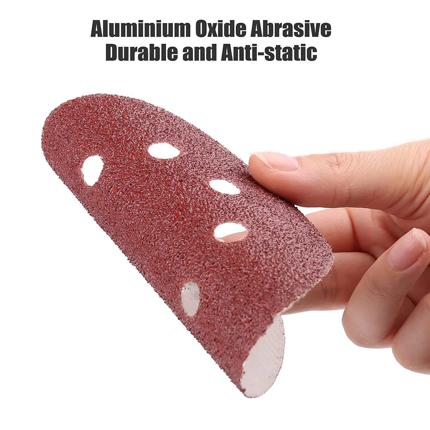 100 pz 8 fori 125mm carta abrasiva disco abrasivo lucidatura Pad per levigatrice lavorazione del legno utensili rotanti accessori 5 pollici
