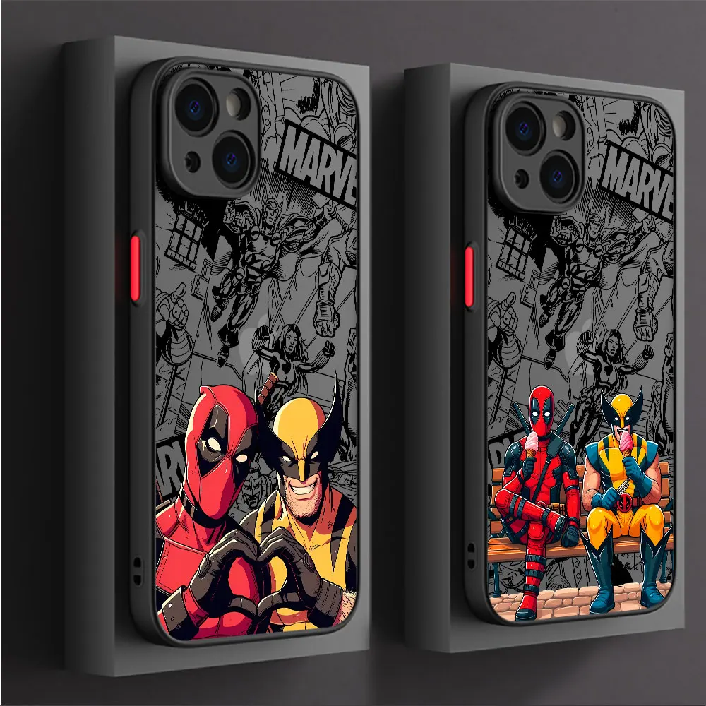 Phone Case for Samsung Galaxy A12 A31 A71 A70 A21s Note 10 Plus A21s Note 20 Ultra Marvel Deadpool And Wolverine Cool Cover