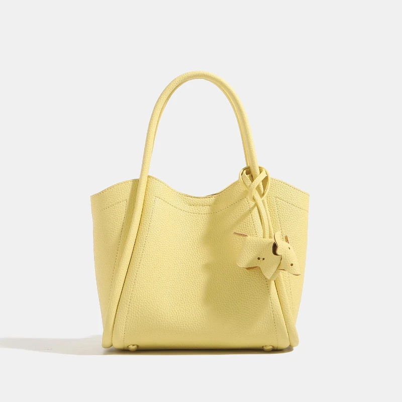 

Versatile Bucket Shoulder Bags Women Luxury Designer PU Leather Messenger Crossbody Bags Ladies Casual Solid Color Purse Handbag