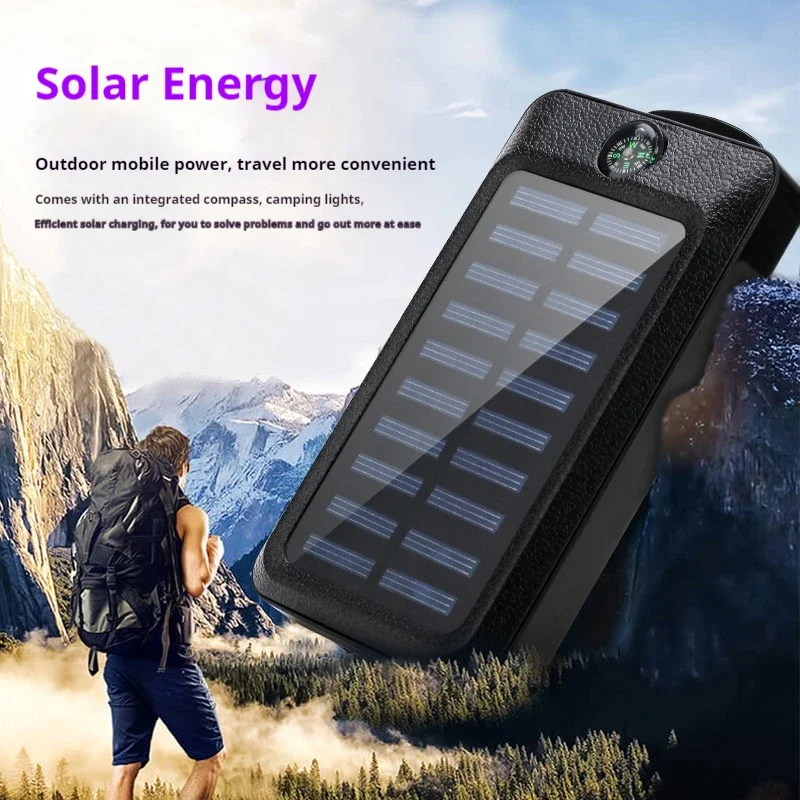 Xiaomi 200000mAh بنك الطاقة الشمسية 120W شاحن محمول ذو سعة كبيرة متوافق مع شحن سريع للغاية لهاتف iPhone Samsun Huawei ﻿