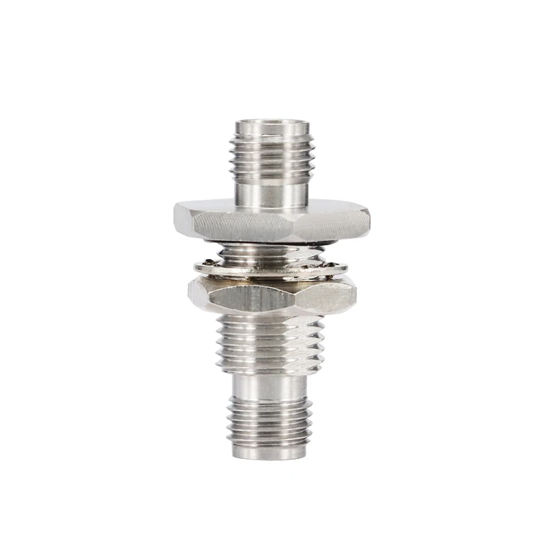 SMA Female - SMA Female Precision Adapter Through Wall Flange 26.5GHz SMA-KYKS SMA-KYKG-1