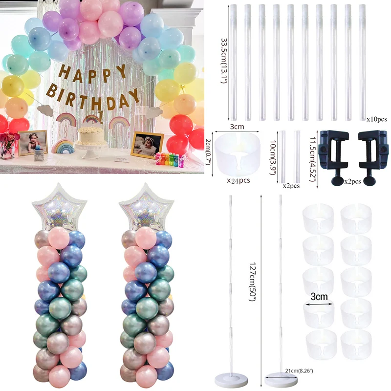 Balloons Arches Frame Kit Decorations Table Stand Balloons Accessories Tools For Wedding Happy Birthday Party Decorations Kids