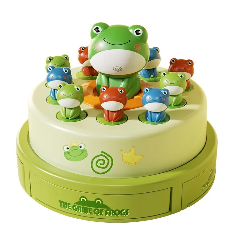 

1 set 1 Set Frog Bounce Catch Electric Rotating Musical Kids Indoor Outdoor Parent-Child Interactive Party Activity