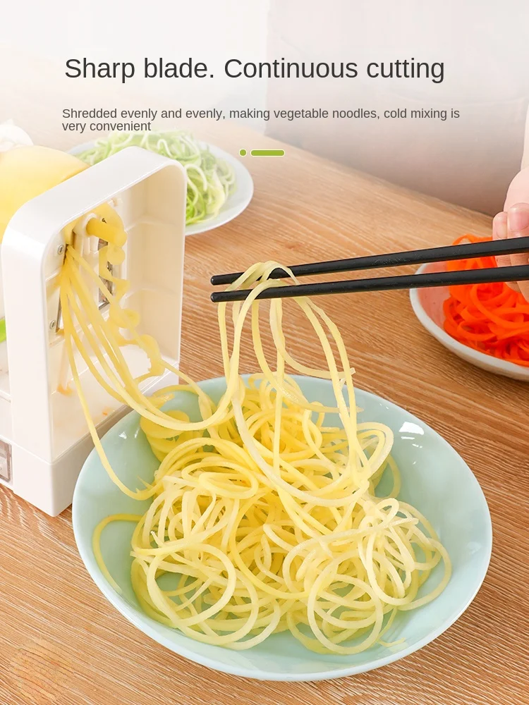 Potato Machine Roll French Fries Stir Filament Hot Pot Potato Noodles Grater Waterfall Fantastic Potatoes Shredding Gadget