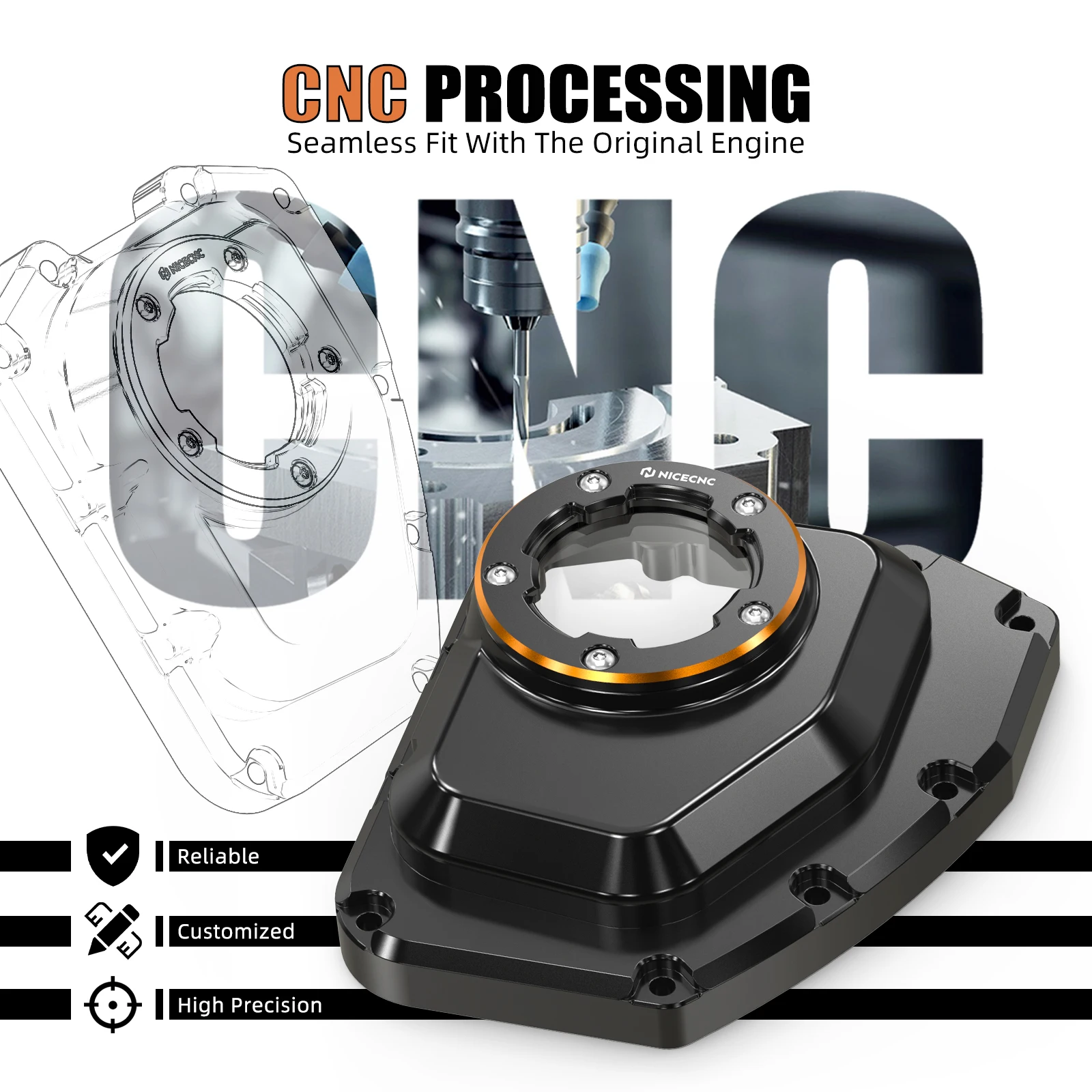 Pokrywa wałka rozrządu do motocykli Harley Road King FLHR 2001-2016 Street Glide FLHX 2006-2016 Road Glide FLTR 2001-2013