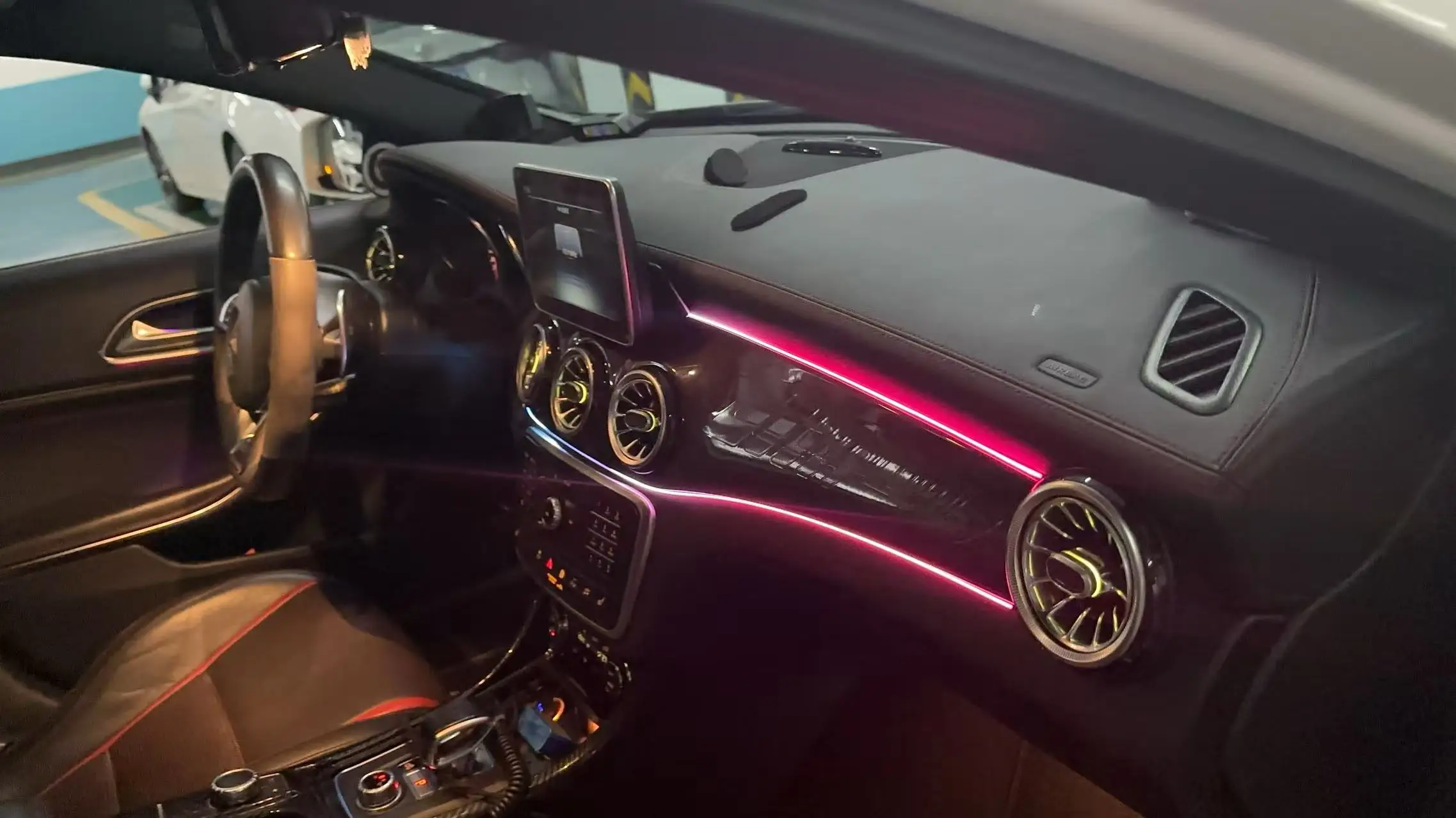 Ambient Light for Mercedes Benz A/ B Class W246 W176 2012-2018 Dynamic Interior Light Upgrade Air Vent Lighting Accessories view 2