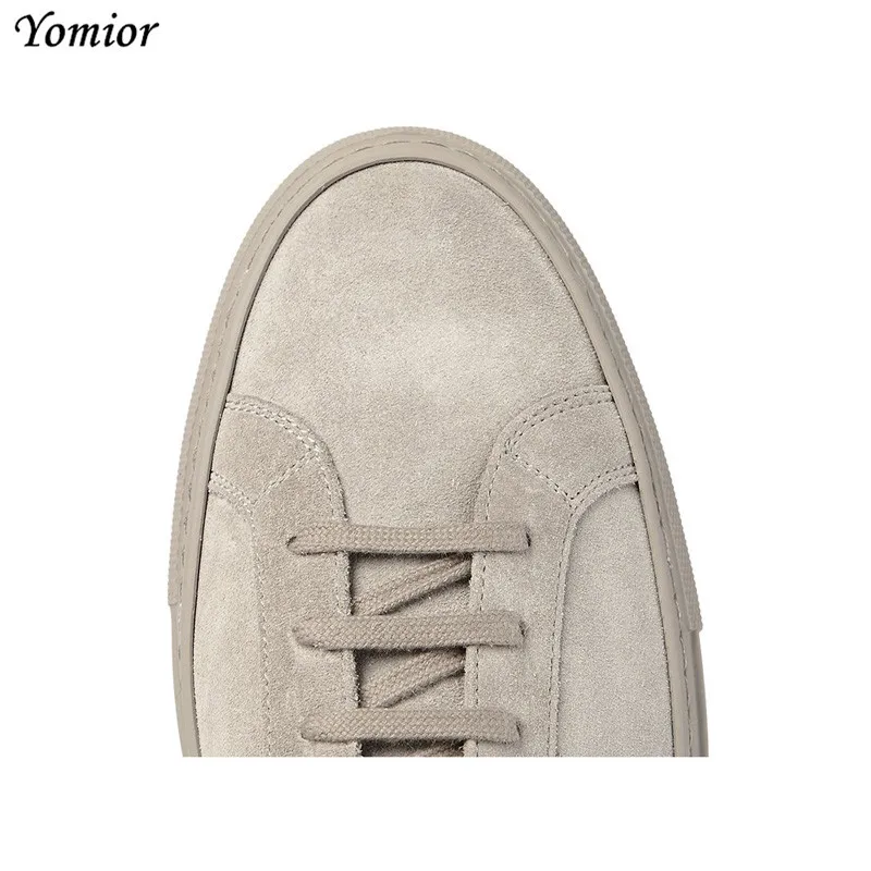 Yomior Handmade Luxury Brand Men Shoes British Fashion Casual Shoes Genuine Leather High Quality White Shoes Men\'s Flats Loafers