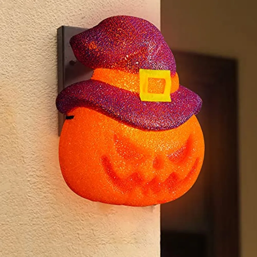 اليقطين هالوين الشرفة ضوء يغطي 2 حزمة 9x11.8 الديكور في الهواء الطلق لأضواء المرآب تركيبات إضاءة كبيرة الباب الأمامي دافئ