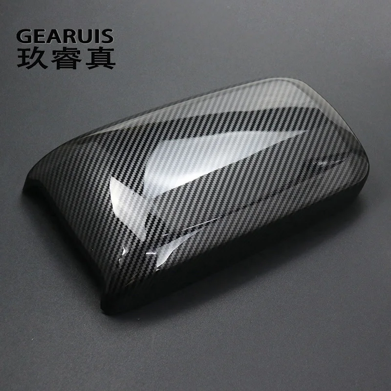 Carbon fiber Car Center Console Tidying Armrest Box Panel Cover Stickers For Mercedes Benz A B GLA CLA Class W176 X156 C117 W246