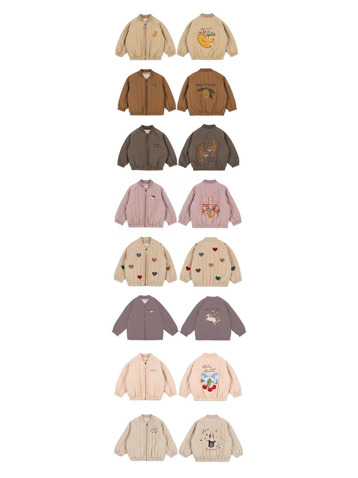 2026 KS Baby Girls Cartoon Candy Jackets Winter Kids Clothes Girls Lambswool Jackets Outerwear Coats Toddler Flight Suit Jacket