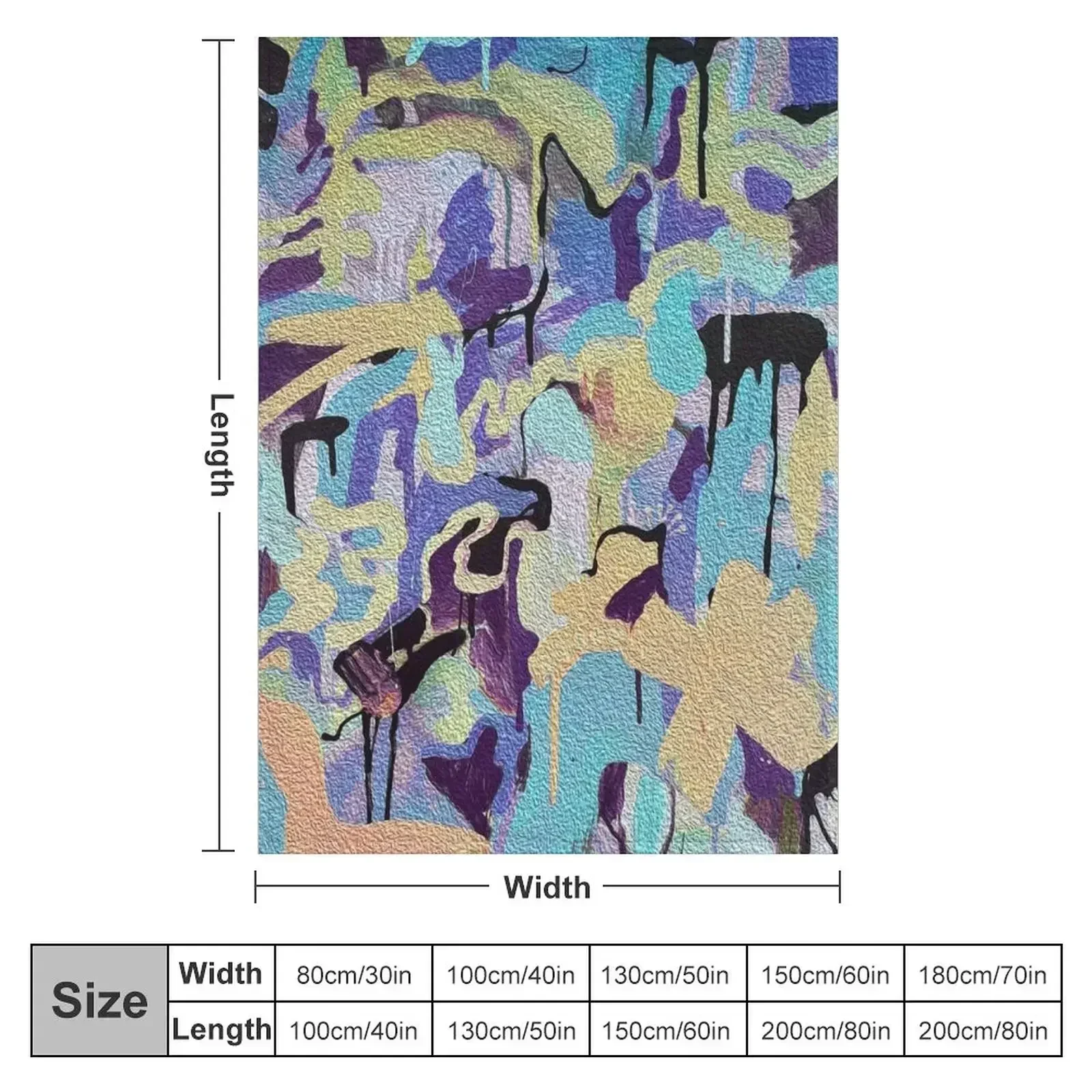 jazzy blues Throw Blanket Furry Heavy For Sofa Thin Luxury Designer Blankets